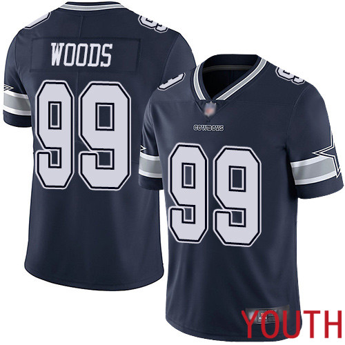 Youth Dallas Cowboys Limited Navy Blue Antwaun Woods Home #99 Vapor Untouchable NFL Jersey->dallas cowboys->NFL Jersey
